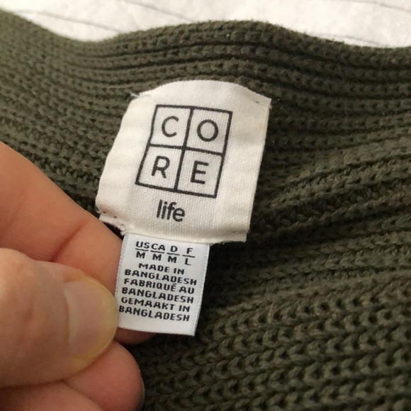 CORE from the Bay. Forest green knit long sweater tunic, size M. - Picture 2 of 4